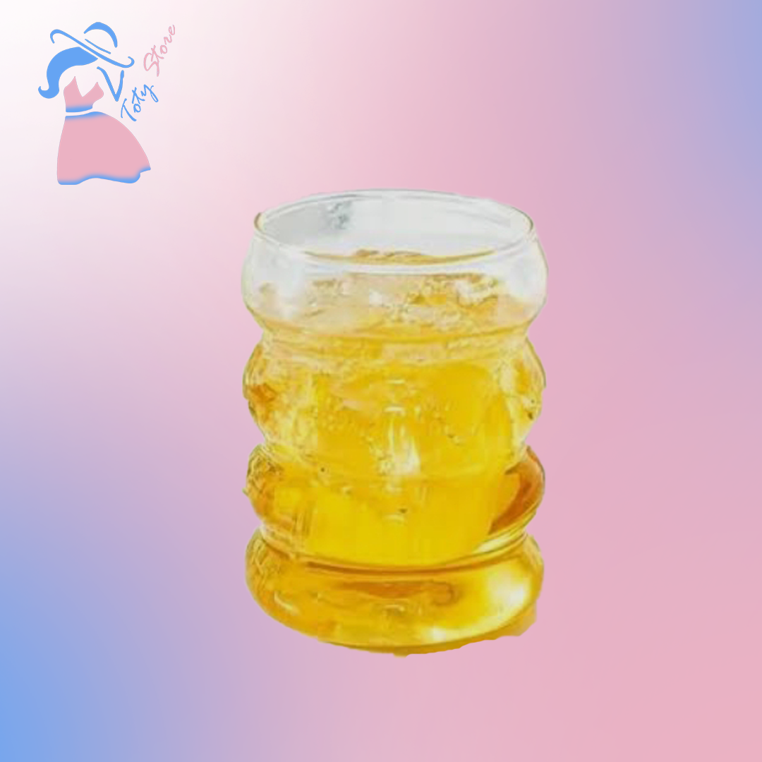 كوب آيس كوفى زجاج حرف